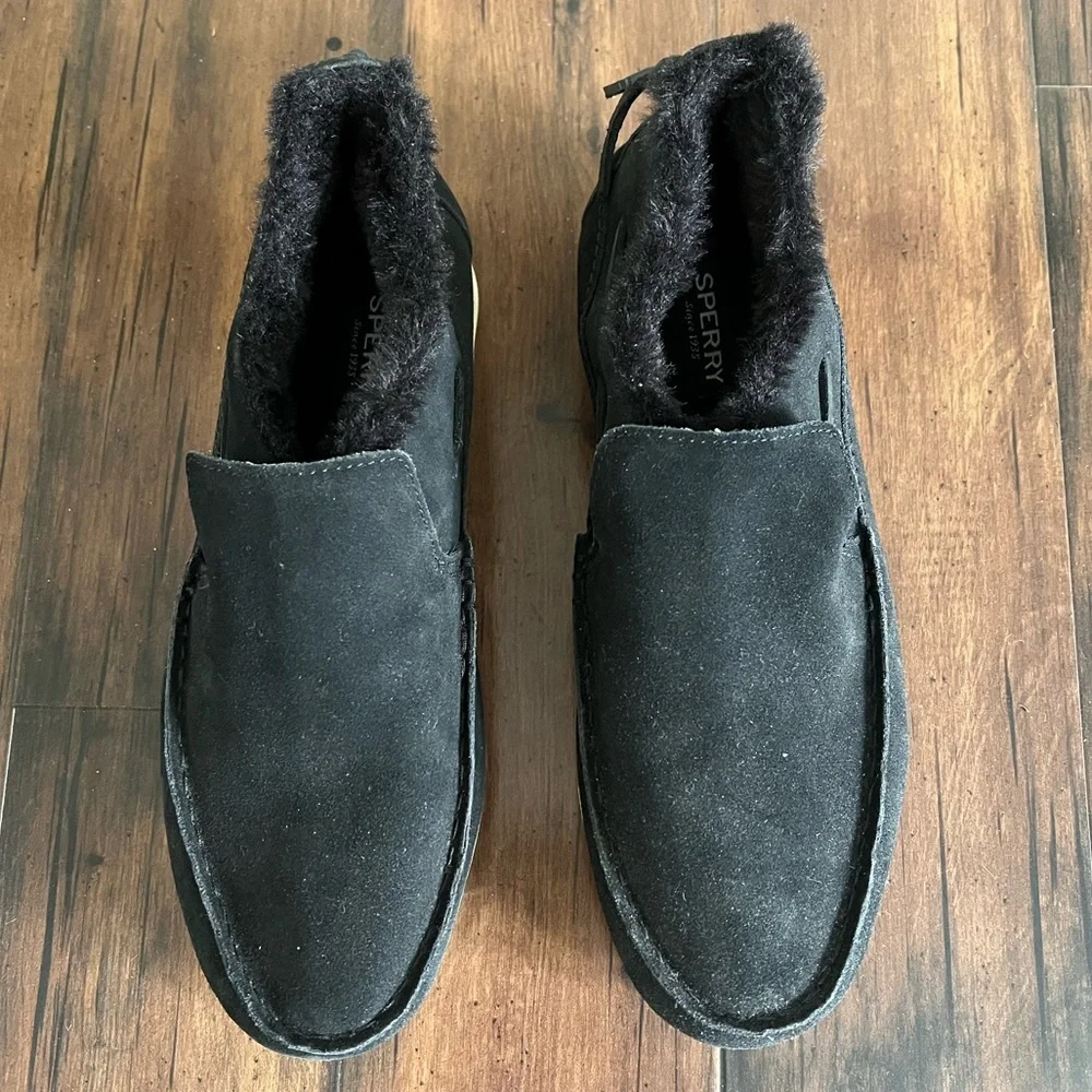 Sperry Moc-Sider Suede Slip-on Shoes - Size 10.5